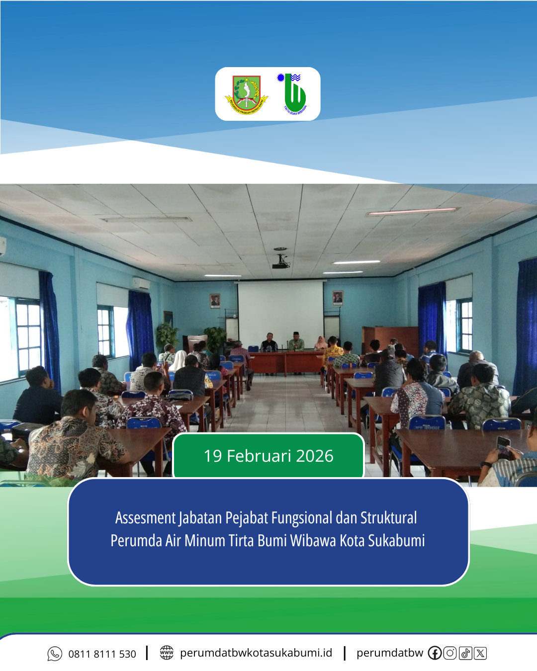 Assesment Jabatan Pejabat Fungsional dan Struktural  Perumda Air Minum Tirta Bumi Wibawa Kota Sukabumi