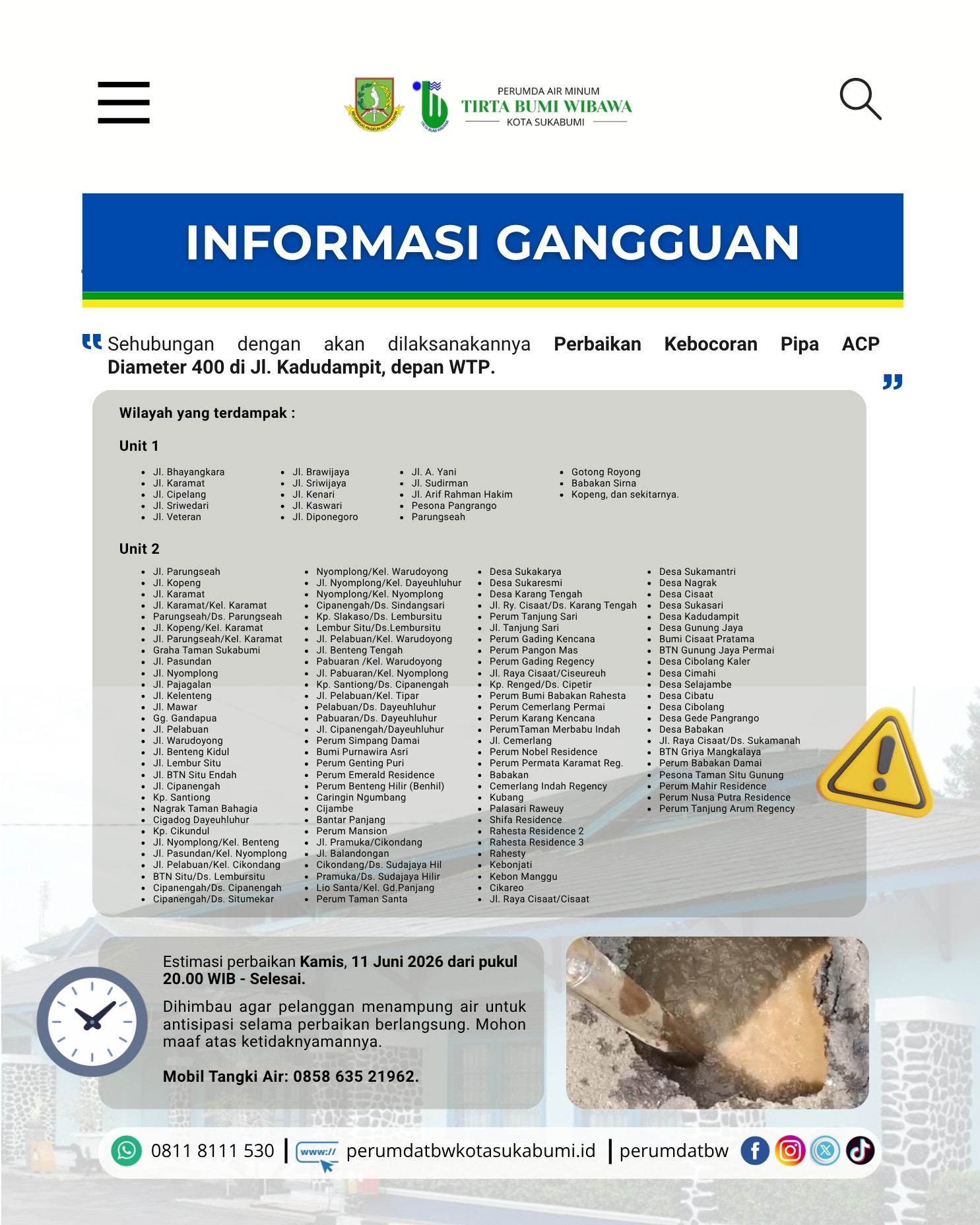 Info Gangguan (10-06-2026)