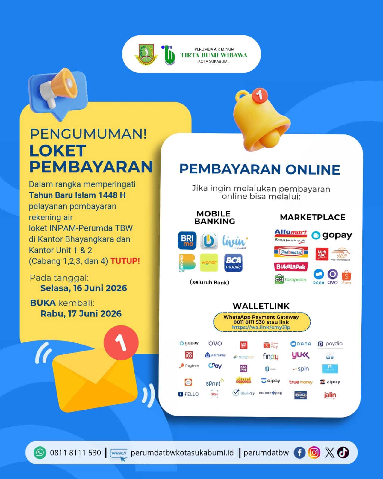 PENGUMUMAN LOKET PEMBAYARAN